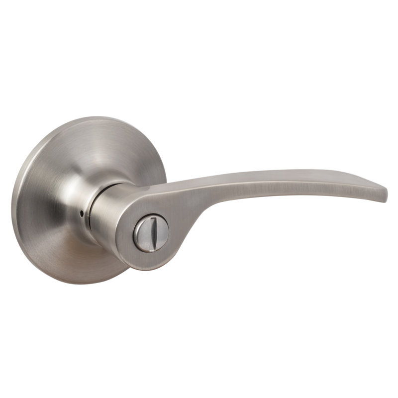 Edge Privacy Lever, Grade 2, Satin Nickel