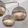 Hamblin 5 Light Chrome and Somked Glass Semi-Flush Ceiling Light
