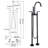 2 Handle Floor Clawfoot Tub Faucet-95046860