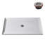 Base de douche 60 po x 32 po en alcôve en acrylique blanc brillant avec bonde centrale, bonde incluse-115227566