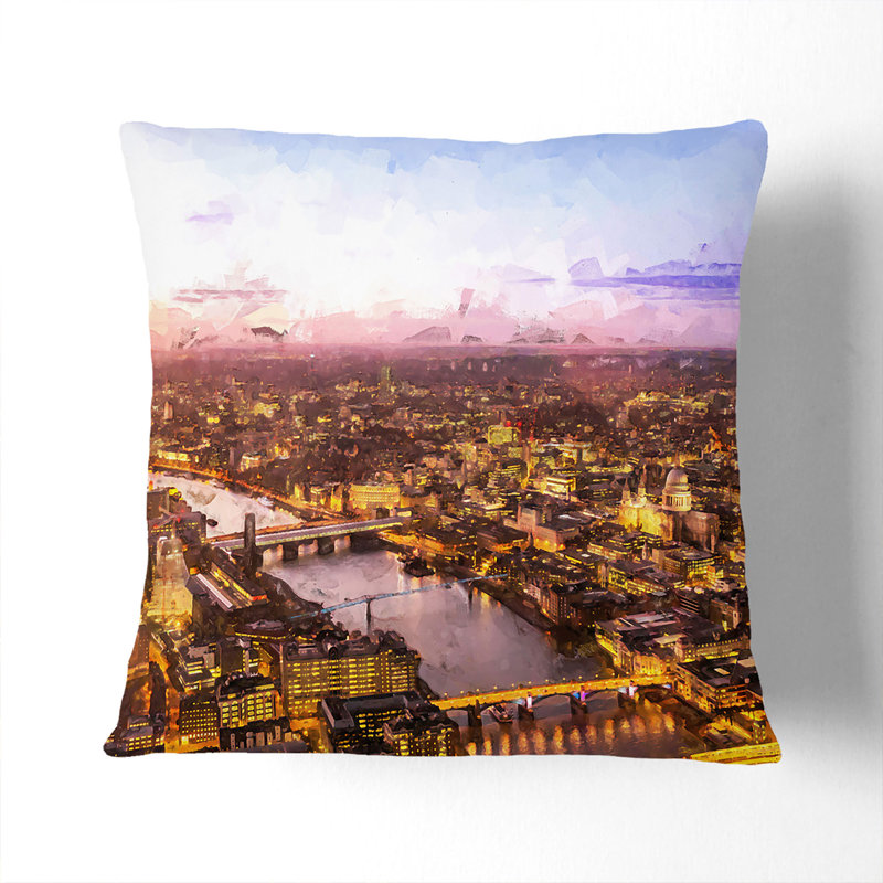 Square Throw Cushion, White, 40cm H x 40cm W x 15cm D