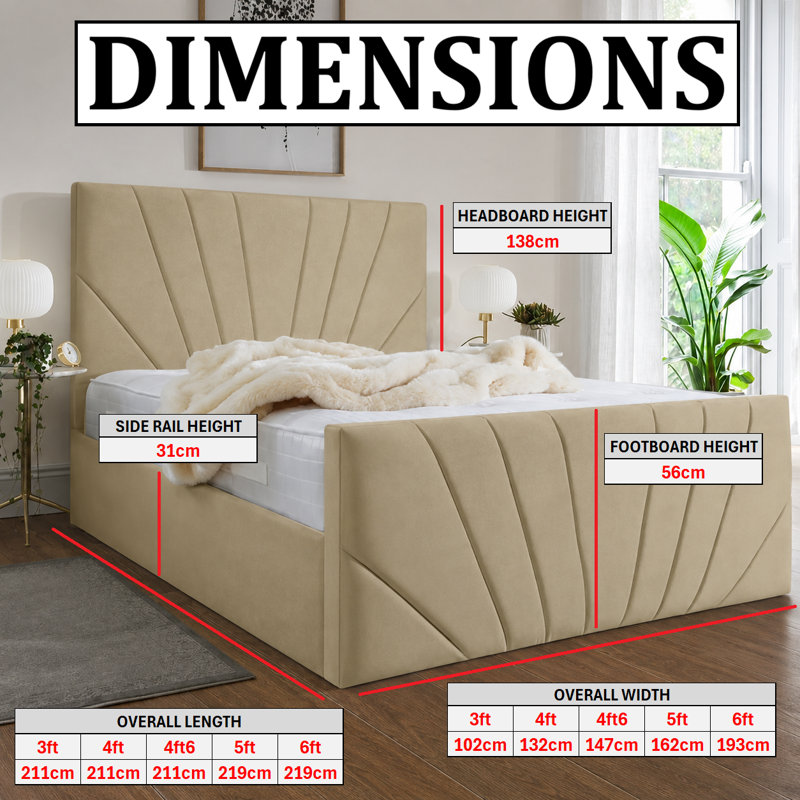 Ebenezer Chappory Storage Bed, Lilac, Single (3')