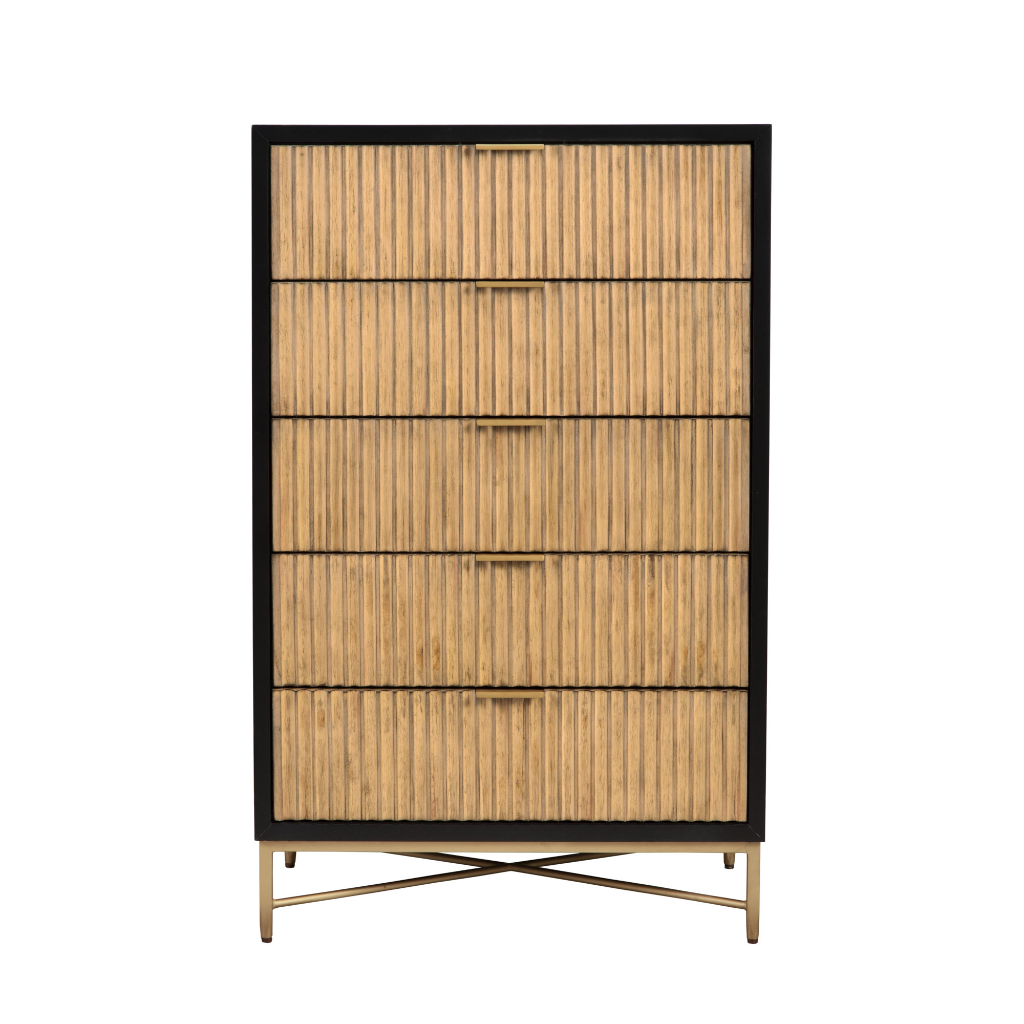Baryal 5 - Drawer Dresser, Black