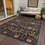 Cicel Machine Washable Indoor/Outdoor Black Area Rug ACN1132-100209663