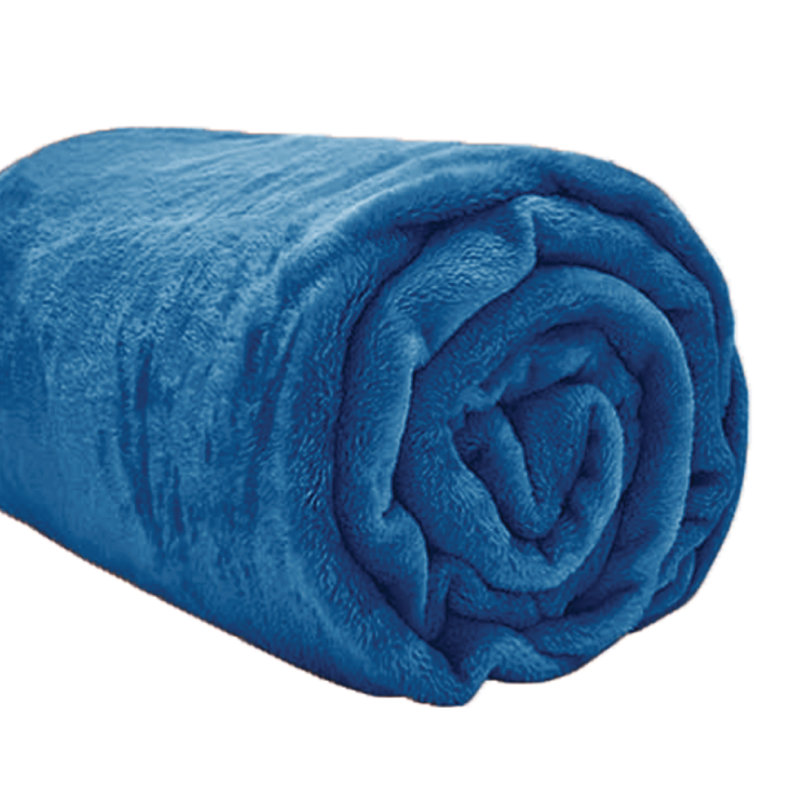 Luxury Sherpa Fleece Throw Blanket – Ultra Soft, Warm & Cosy Plush Sofa and Bed Throw, 220" W x 240" L, Teal Blue