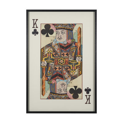 Ace of Spades, jouant à la carte un collage de Mosaik encadré sous verre