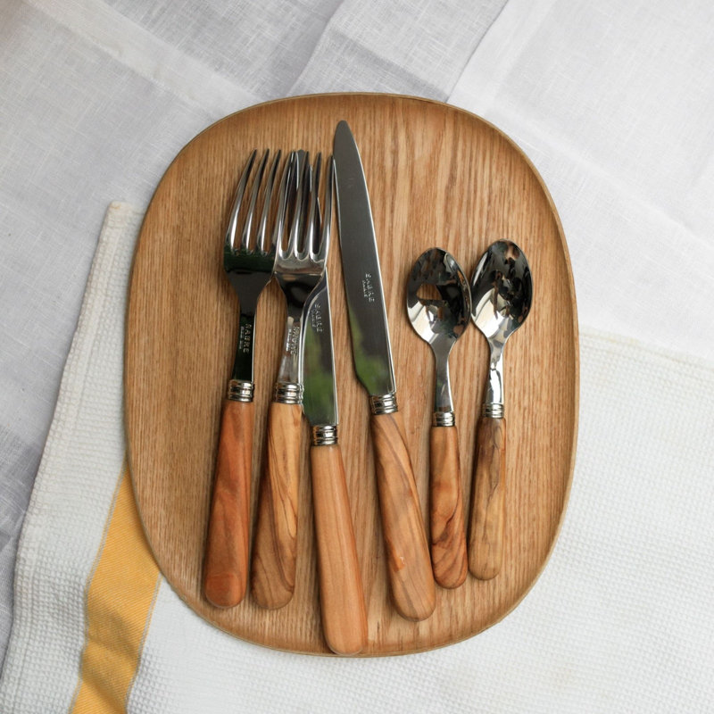 Lavandou 4 - Piece Stainless Steel Flatware Set - Service for 1
