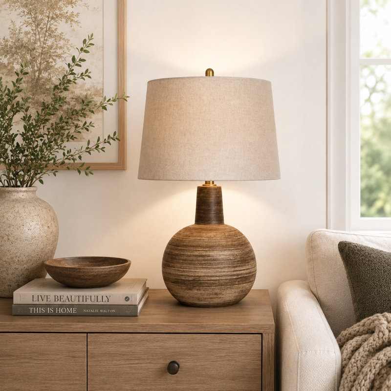 Mesquite 26" Scratch Terra Ceramic Table Lamp