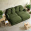 Canapés à compression, en chenille verte, assise profonde de 173 cm, canapé moderne pour la maison-960757193