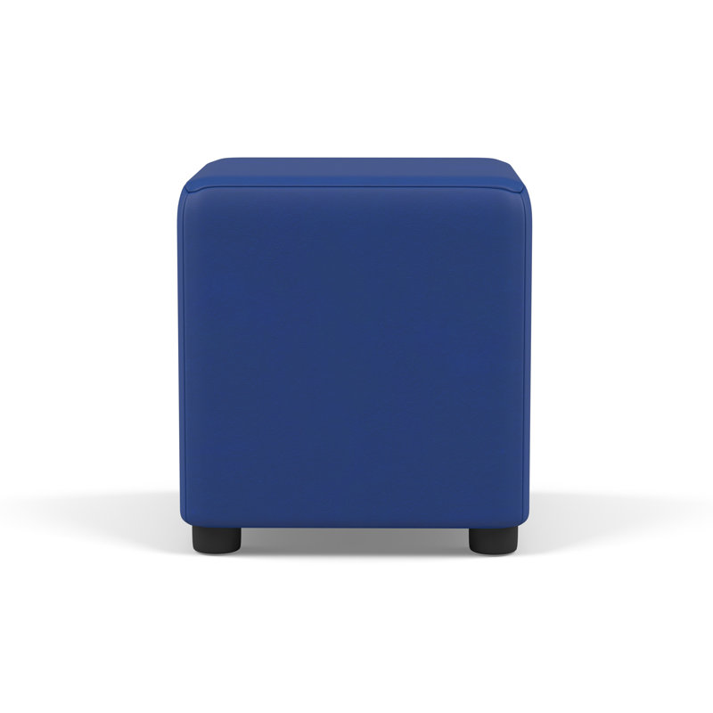 Faux Leather Cube Seating, Cornflower