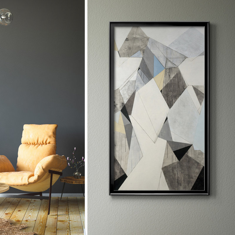 LOFI V1 - Reproduction d'art sur papier, H 10,5 po x l 18,5 po x P 1,5 po, Toile avec cadre noir, Pas de tapis