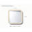 Caraway 10 Cup Glass Food Container Square Shape W/ Lid, Cream