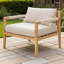 Fauteuil de patio extérieur en bois d'acacia
