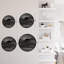 Cercle noir rayé minimaliste moderne abstrait décoratif décoratif suspendu-124839441-124839443