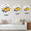 Horloge murale industrielle jaune voiture rétro-145846853