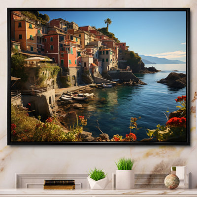 " Teal Italy Cinque Terre I "