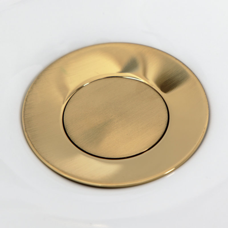 Robinet de bidet à trois poignées en laiton Kingston avec poignée moletée et robinet escamotable en laiton Kingston