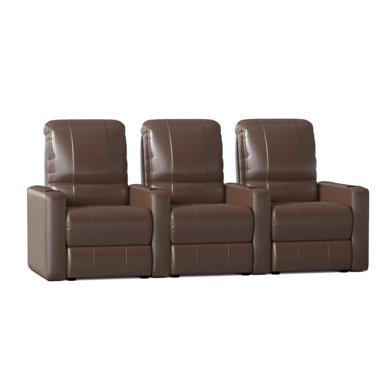 Sièges de cinéma maison configurables (rangée de 4), Acajou ultra, Manuel