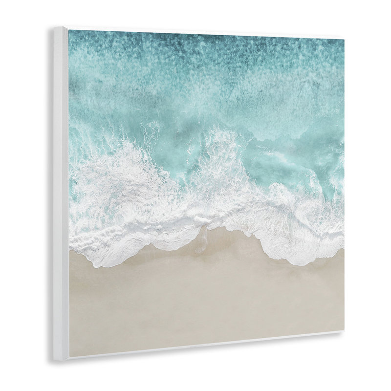 «Sea Foam Sandy Beach Soft Blue Coast» par Maggie Olsen - impression