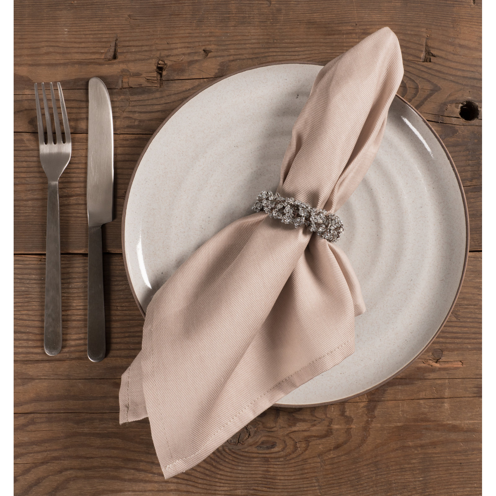 Chateau Cotton Napkin, Taupe