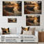 Canot sur le lac sur bois-1778296090