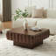 Table basse carrée à plateau relevable avec structure en bois massif et rangement caché-1629321325