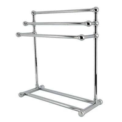 Porte-serviettes sur pied à 3 niveaux 28 pouces Kingston Brass Maximilien