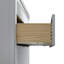 Ensemble de meuble-lavabo autoportant avec poignées et plateau en marbre d'ingénierie-41770052-41770053