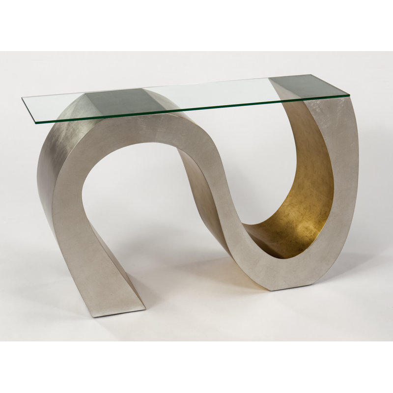 48'' Glass Top Console Table