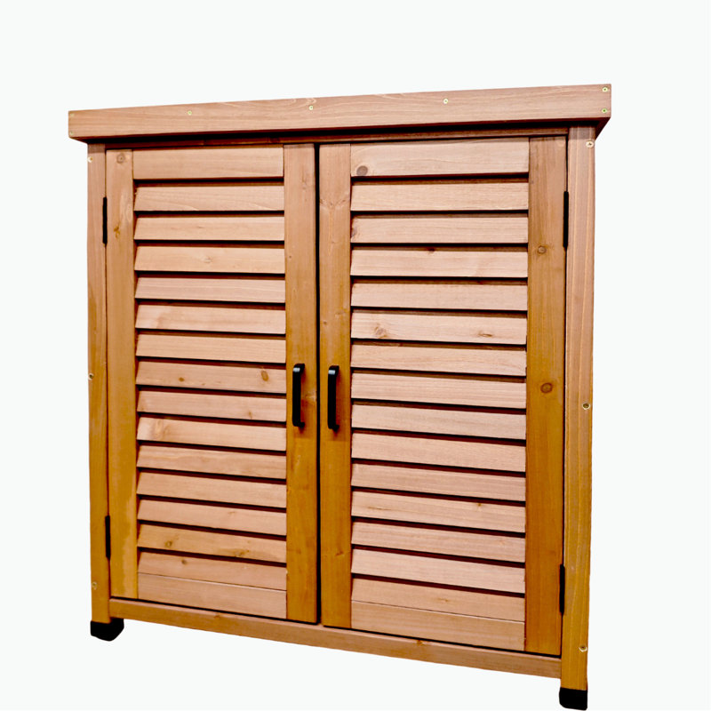 Banc de rempotage pour patio extérieur - bois de pruche avec rangement 30,98X17,9X35,71 po