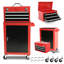 Coffre à outils à 3 tiroirs avec roulettes, grande armoire de rangement, tablette réglable, coffre supérieur amovible et système de verrouillage pour le garage et l'entrepôt
