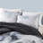 Watercolor Tie Dye Printed Comforter Set With Throw Pillow