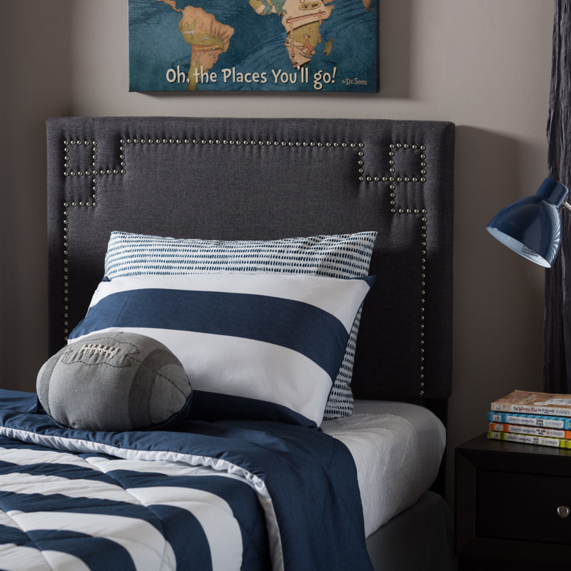 Upholstered Headboard, Dark Gray