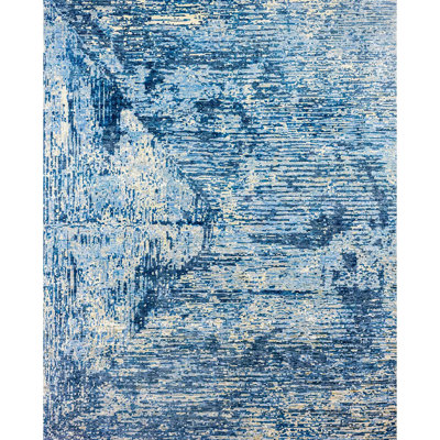 Hand Knotted Abstract Area Rug