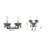 Transitional 2 Light Smoke Crystal Wall Sconce-29552818