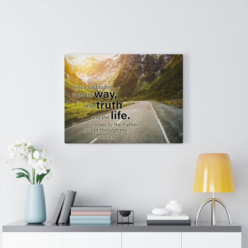 Jesus Is The Way - Wrapped Canvas Print, 30cm H x 41cm W