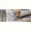 Table basse cylindrique texturée en marbre gris pour le salon, 12 po x 19,7 po, facile à installer Style luxueux et léger