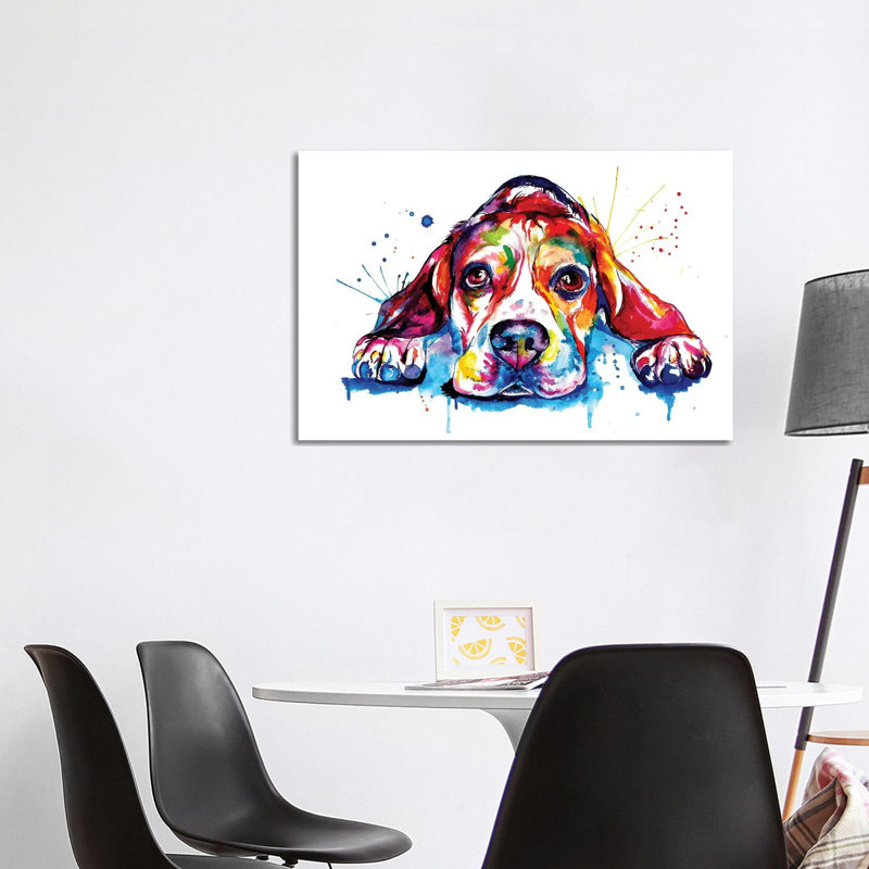Beagle - Wrapped Canvas Print, 101.6 cm H x 66.04 cm W x 3.175 cm D
