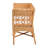 Bali & Pari Oxford Bohemian Light Honey Rattan Dining Bench With Armrests