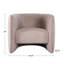 Fauteuil demi-tonneau de 36,25 po Vediha