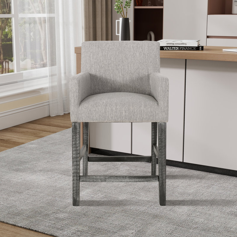 Tabouret de comptoir l 23,98 po avec structure en bois massif