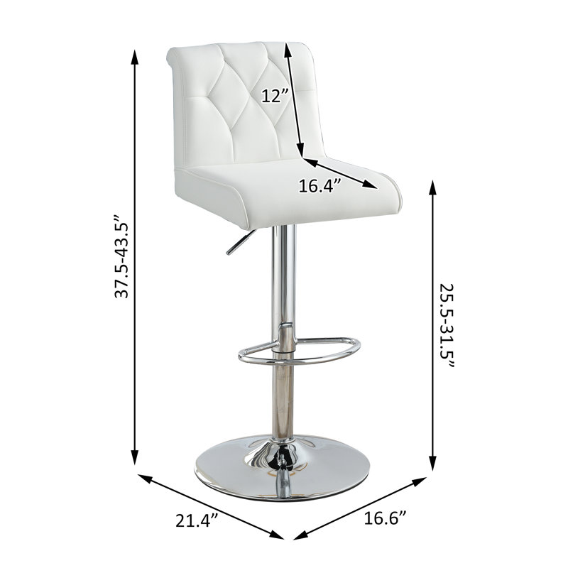 Tabourets de bar, Blanc / Blanc