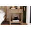 Table de chevet de style rétro avec tiroir et tablette ouverte, table de chevet avec pieds tournés et poignée en métal pour un décor de chambre intemporel-711335327