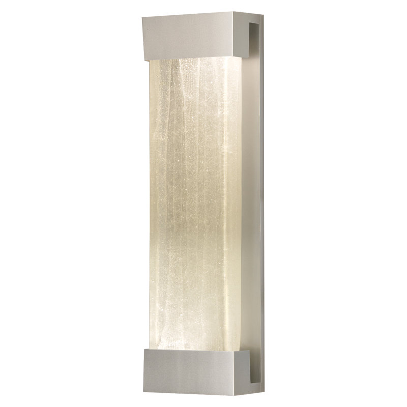 Crystal Bakehouse Wall Light, Clear, Silver, 24" H x 7" W