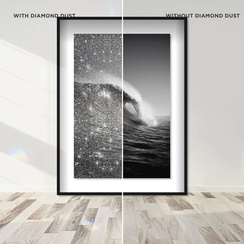 Tectonic Flow II Print by Oliver Gal, 16.5"H x 11.5"W, Black Shadowbox
