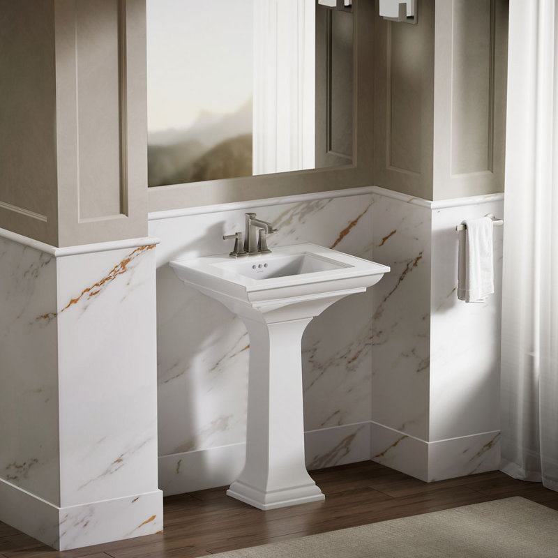 Memoirs® Stately 24" Console Bathroom Sink with Overflow, White, 4'' Centers