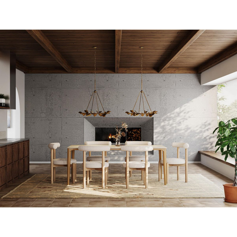 Lustre 6 lumières Laurel, Dégradé doré