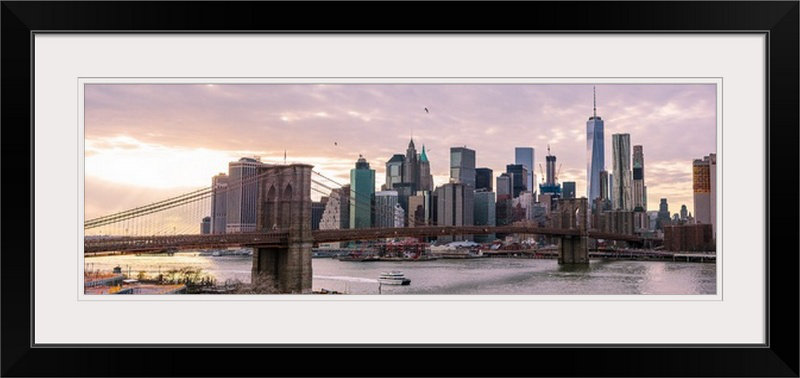 " New York City Skyline At Dawn, New York " Great Big Canvas 
