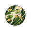 Tapis décoratif rond vert à motif tissé à motif abstrait vert-763766892