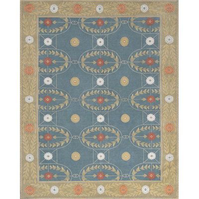 Athena Oriental Area Rug in Blue/Green/Yellow